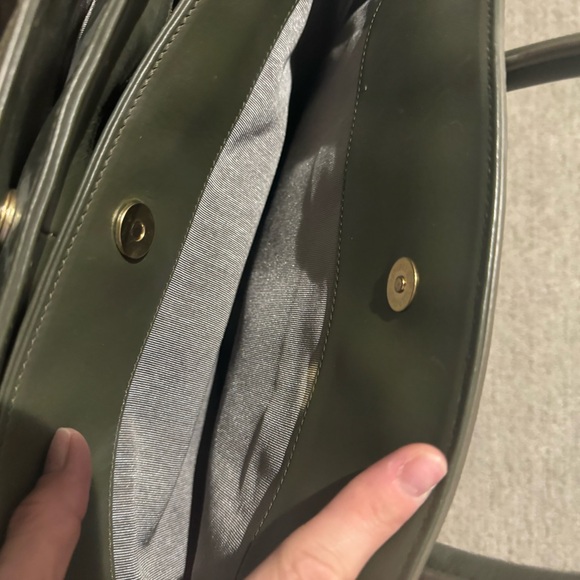 Zac Posen Z. Spoke Leather Satchel Olive Green. - Picture 3 of 12